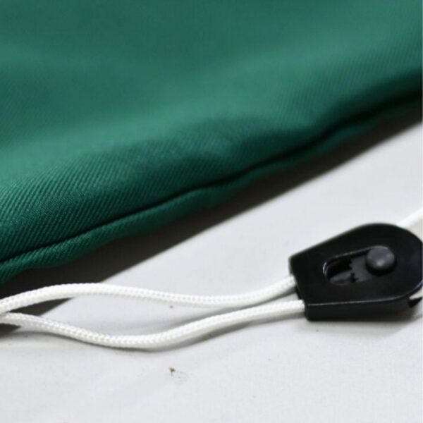 Sac médical bactériostatique vert avec fil de carbone 90x75 cm