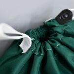 Sac médical bactériostatique vert avec fil de carbone 90x75 cm
