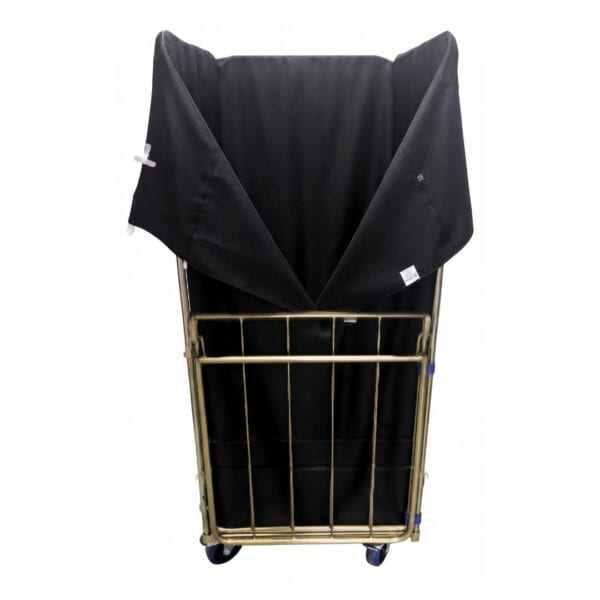 Chariot de blanchisserie avec housse noire pour le transport de textiles – RTP Radom.